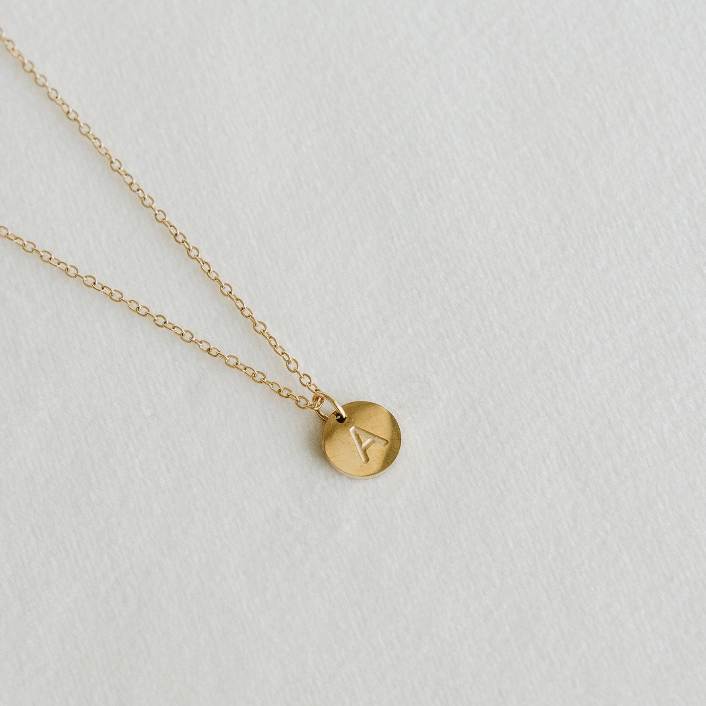 Initial Coin Necklace