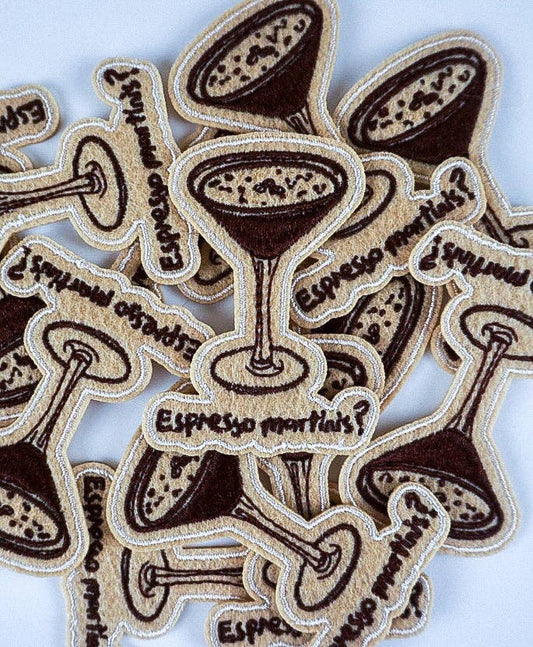 "Espresso Martini?" Iron On Patch