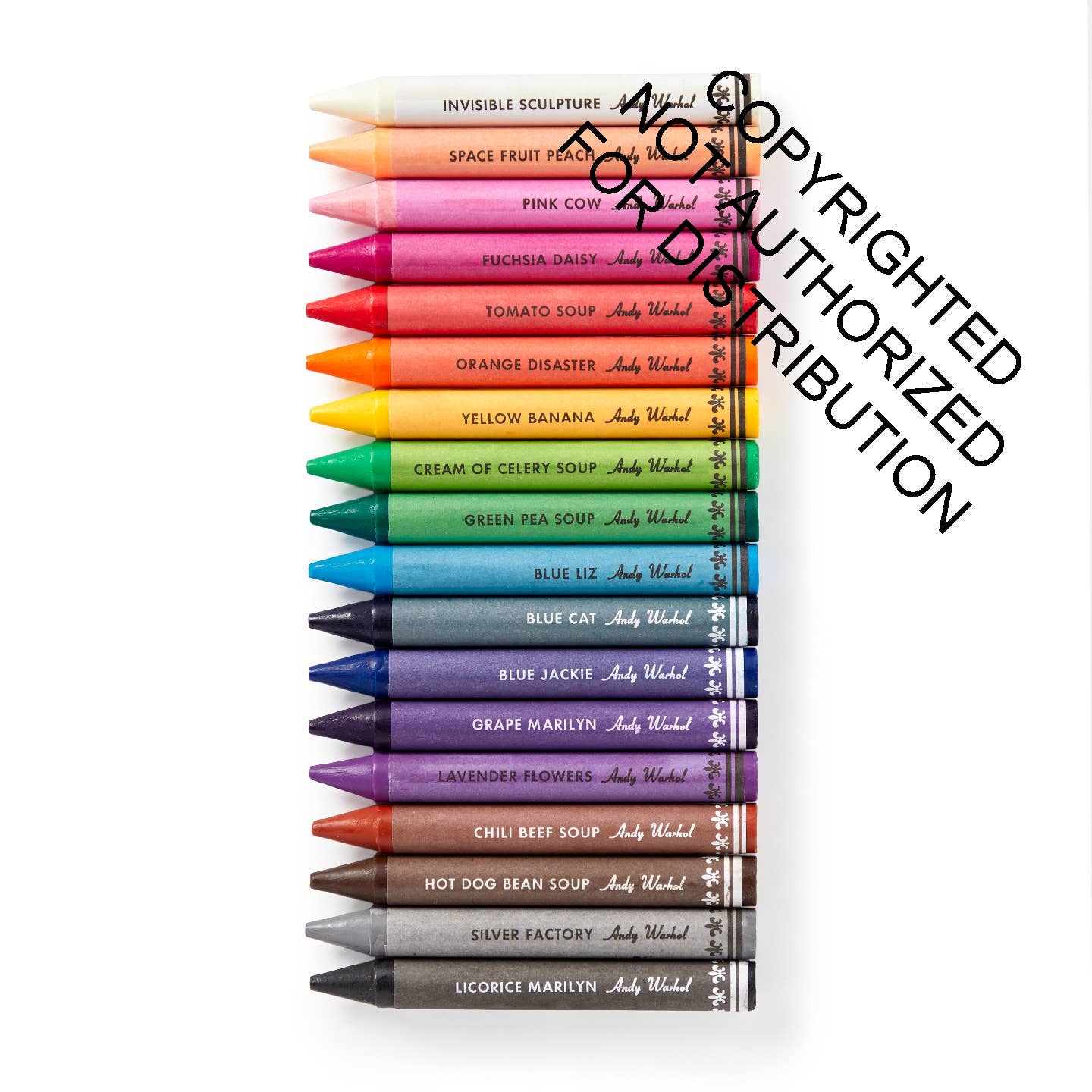 Andy Warhol Soup Can Crayons + Sharpener