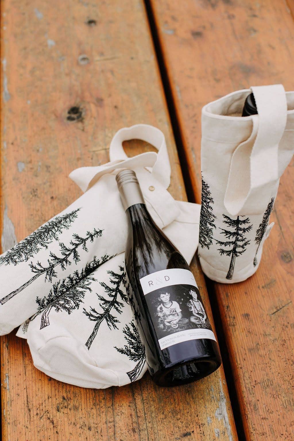 Wine Tote / Trees / Gift Bag