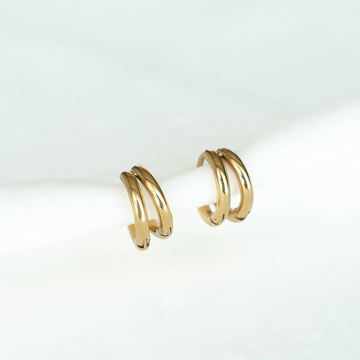 The Amara Double Hoops