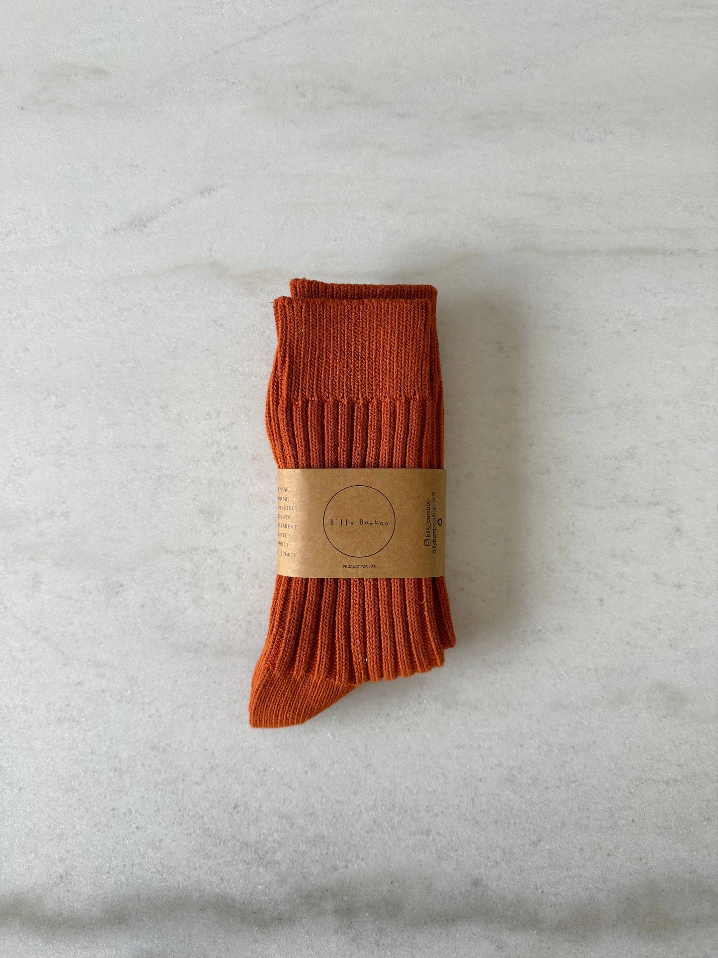Billy Bamboo - Ribbed Cotton High Socks