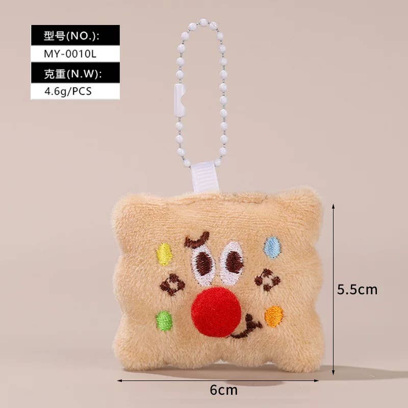 3.5-6" Food Keychain - various designs