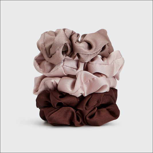 Kitsch | Satin Sleep Scrunchies 5pc | Cameo