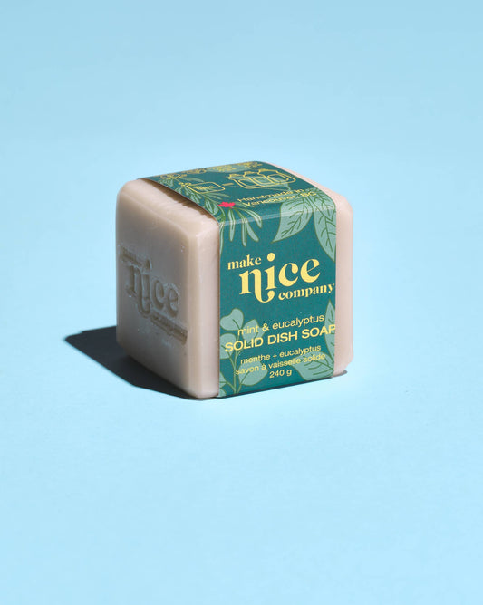Make Nice- Mint & Eucalyptus Solid Dish Soap