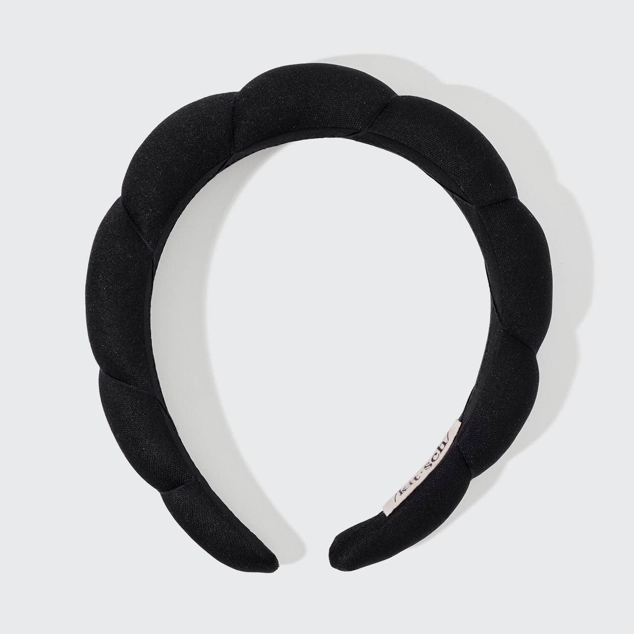 Kitsch- Recycled Fabric Puffy Headband 1pc- Black