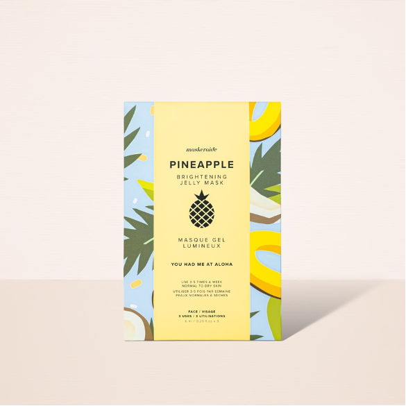 Pineapple Brightening Jelly Mask | Sleeve 3pk