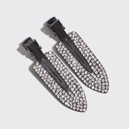 Kitsch | Metal Rhinestone Creaseless Clips 2pc Set