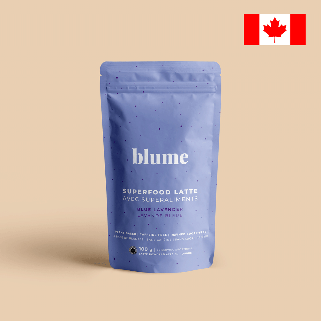 Superfood Latte Powder, Blue Lavender, CANADA ONLY