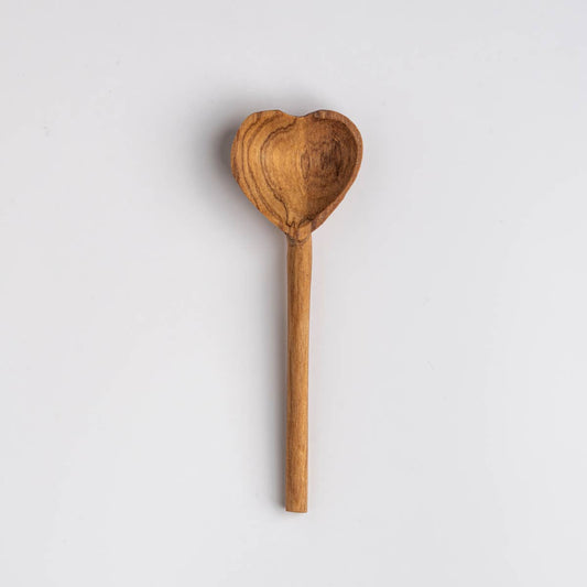 JusTea - Hand-Carved Heart Tea Spoon
