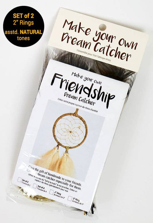 Dream Catcher 2" Friendship Kit - Natural