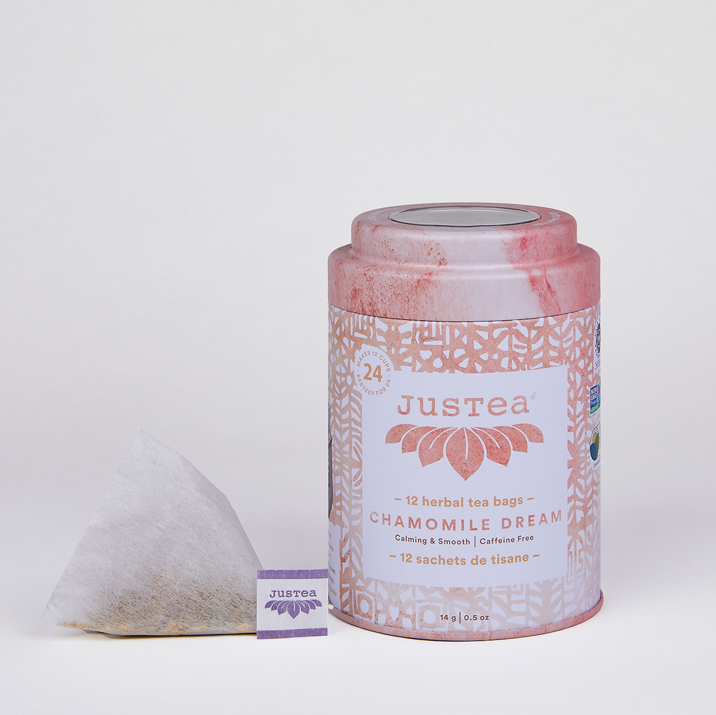 Chamomile Dream Tea Bag Tin - Fair-Trade, Calming Herbal Tea