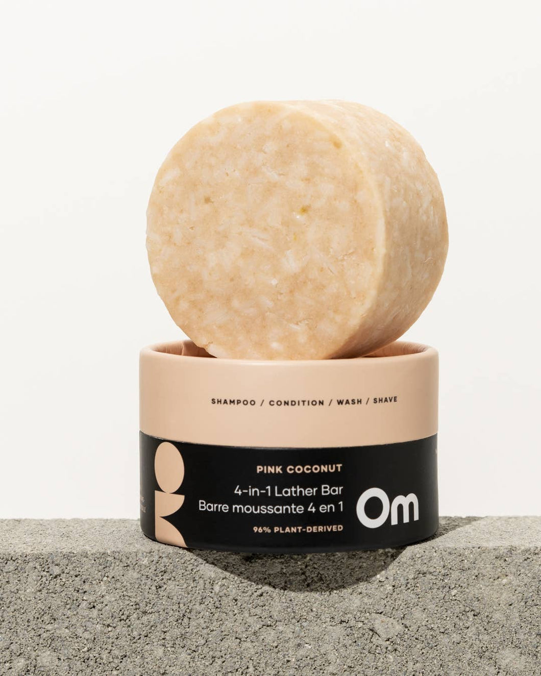 Om - Pink Coconut 4-in-1 Lather Bar